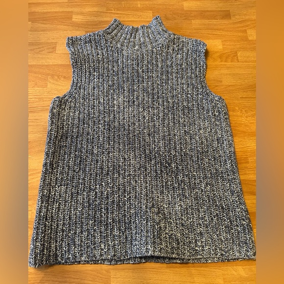 Vintage Talbots Gray Cowl Turtleneck Sweater - Picture 3 of 10